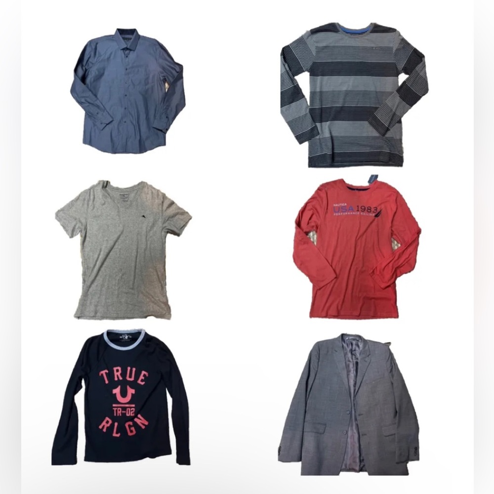 Lot Of 6 Pc Boys Summer Fall Clothes Sz 18-20 Year